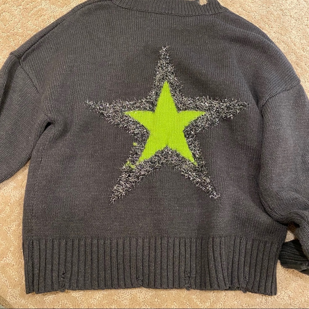 Neon Star Sweater